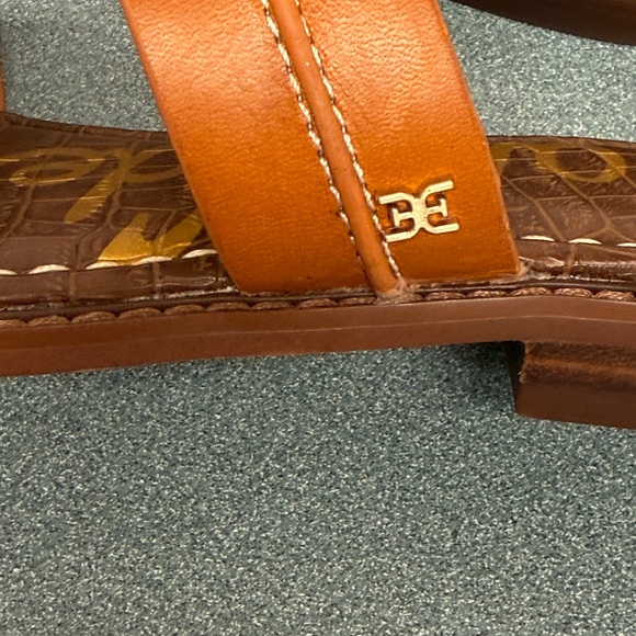 Sam Edelman “Haydee” Leather Flat Sandals Women’s 6 Brown - Picture 9 of 12